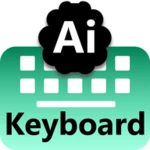 ai chat keyboard generate text android application logo